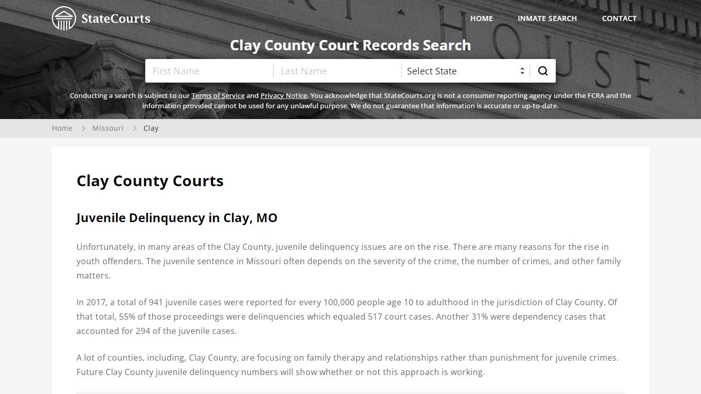 Clay County, MO Courts - Records & Cases - StateCourts